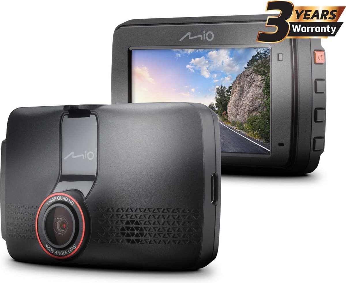 Mio MiVue 802 QHD dashcam met Wi-Fi - zwart