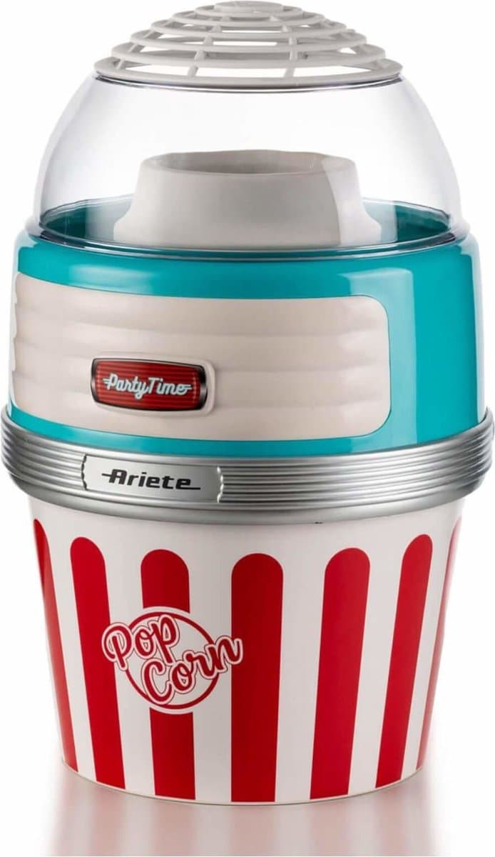 Ariete 2957/01 - 50's Style Popcornmachine - 1100 Watt - Bereidingstijd: 60 gram in 2 min - blauw