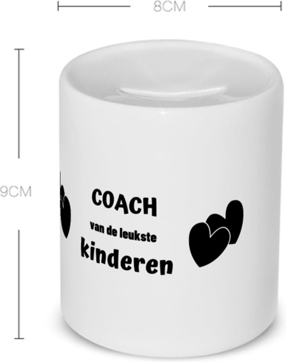 Akyol - coach van de leukste kinderen Spaarpot - Coach - de leukste coach - verjaardag - cadeautje voor coach - kado - geschenk - 350 ML inhoud