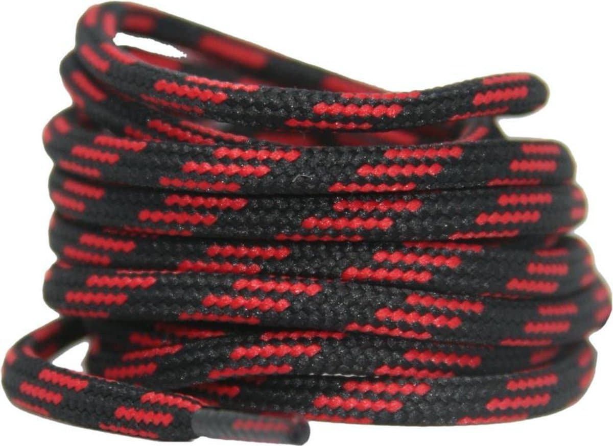 Wandel-/Bergschoen veters Zwart/Rood 150cm - Rond