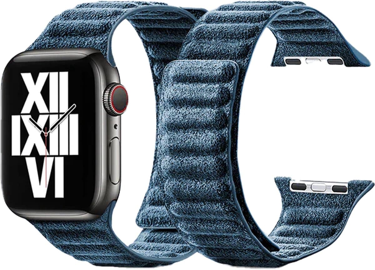 Alcanside Band Geschikt Voor Apple Watch - With Buckle - Ocean Blue - 42/44/45mm & Ultra (49mm)