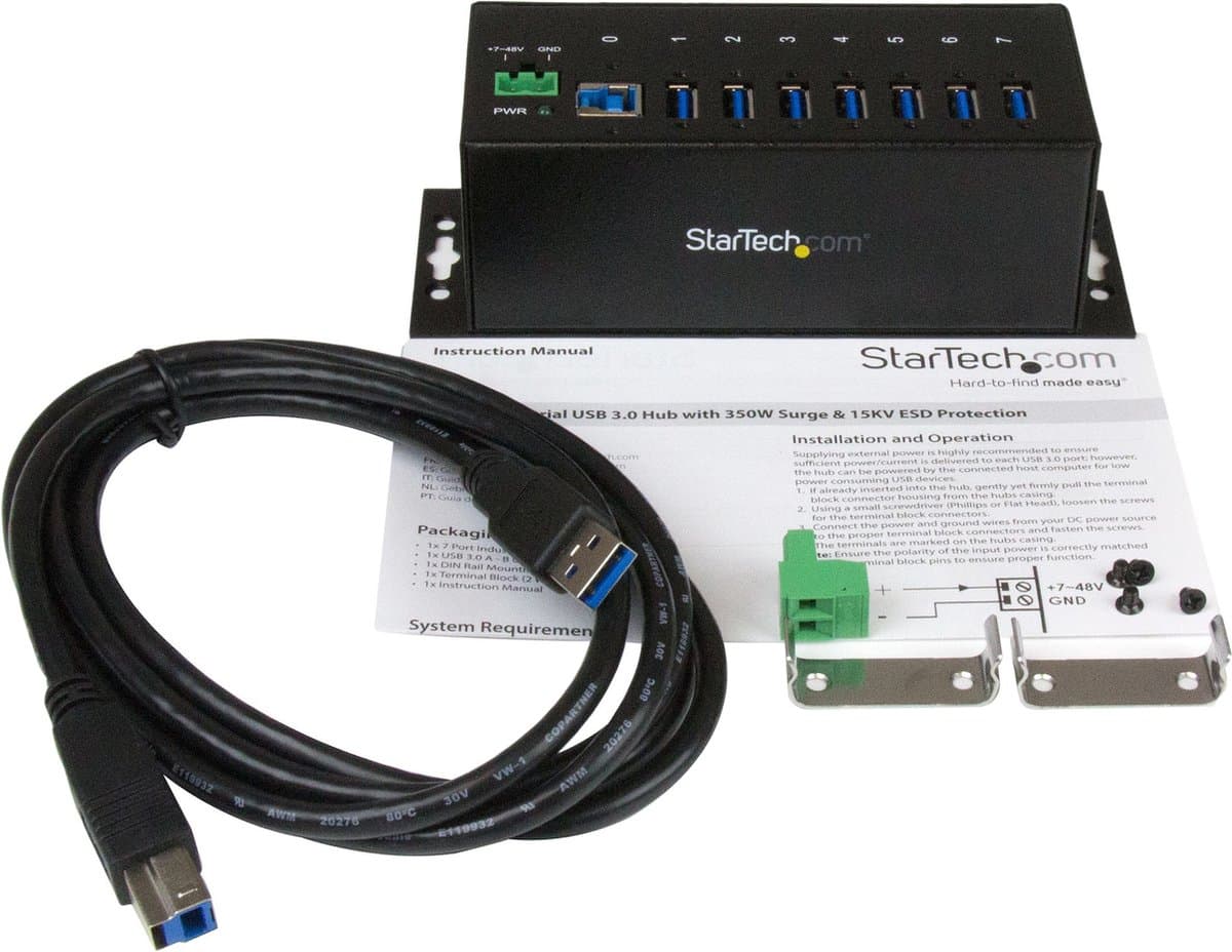 7-Port USB Hub Startech ST7300USBME Black