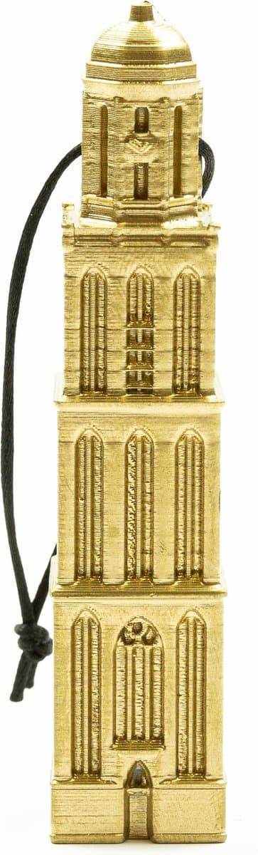 Kersthanger Peperbus Zwolle 3D geprint - Goud