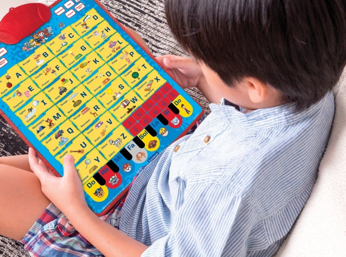 My Paw Patrol tweetalige sprekende educatieve alfabet poster Engels Frans