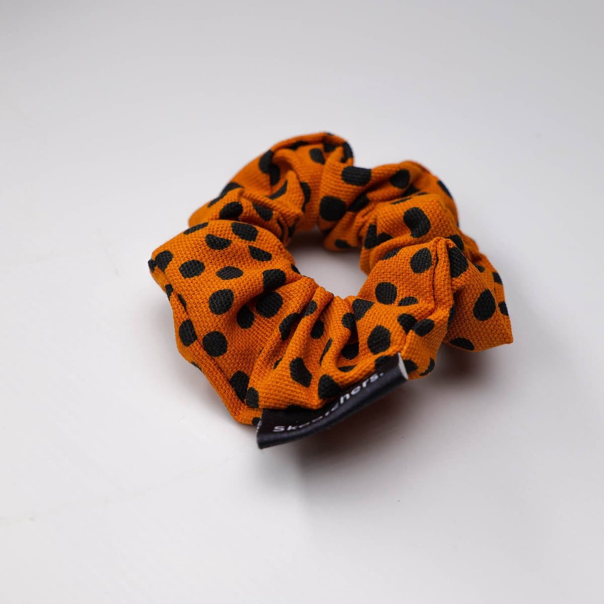 Scrunchie Brown Dots 2x