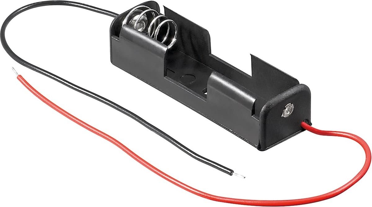 1x AA batterij houder