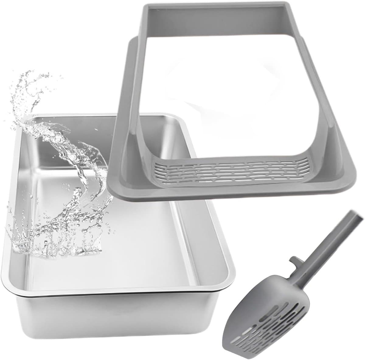 Kattenbak - Kattentoilet - Hygiënisch Huisdier - Geurcontrole - 45 cm - Wit