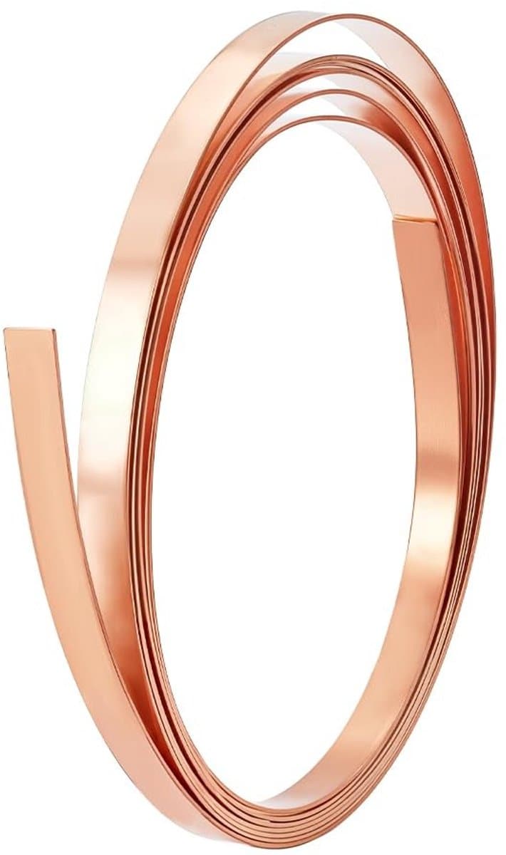 Dailygoods - 3 m Rol Koperplaat voor Sieraden en Doe-Het-Zelf Projecten