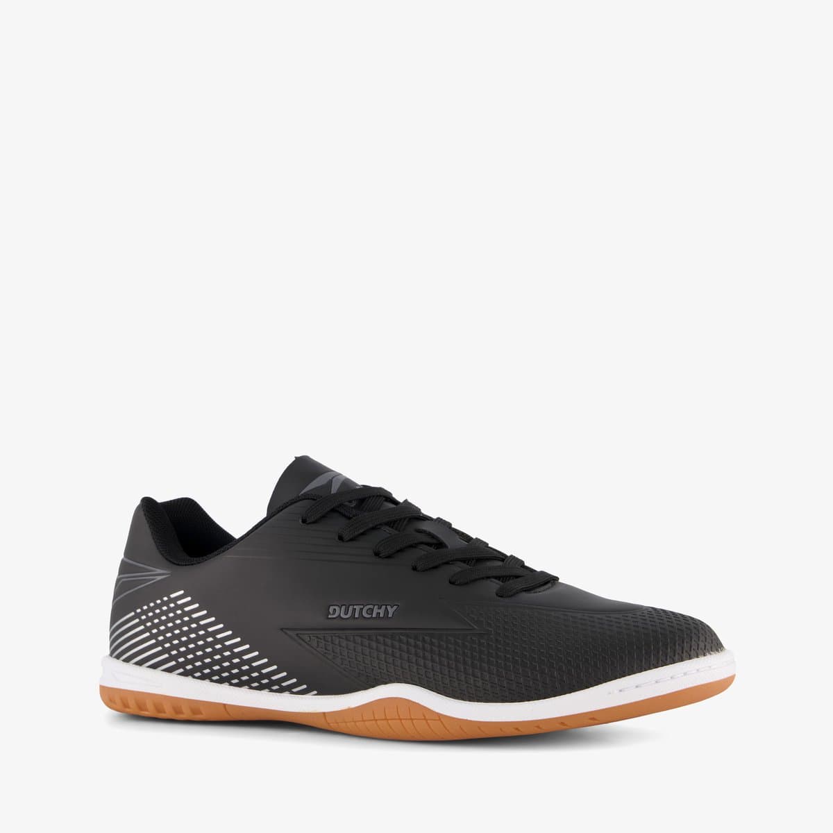 Dutchy IC kinder zaalschoenen zwart - Gymschoenen - Maat 37 - Uitneembare zool