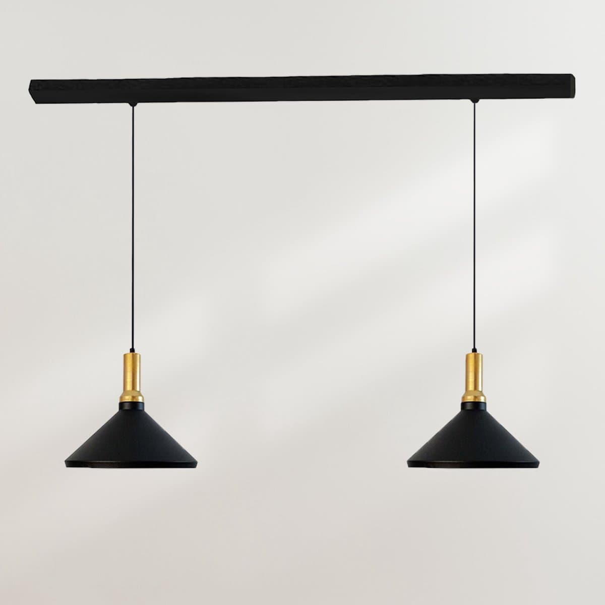Bamyum hanglamp, industriële Modern stijl, Ø25 cm, zwart metalen lamp