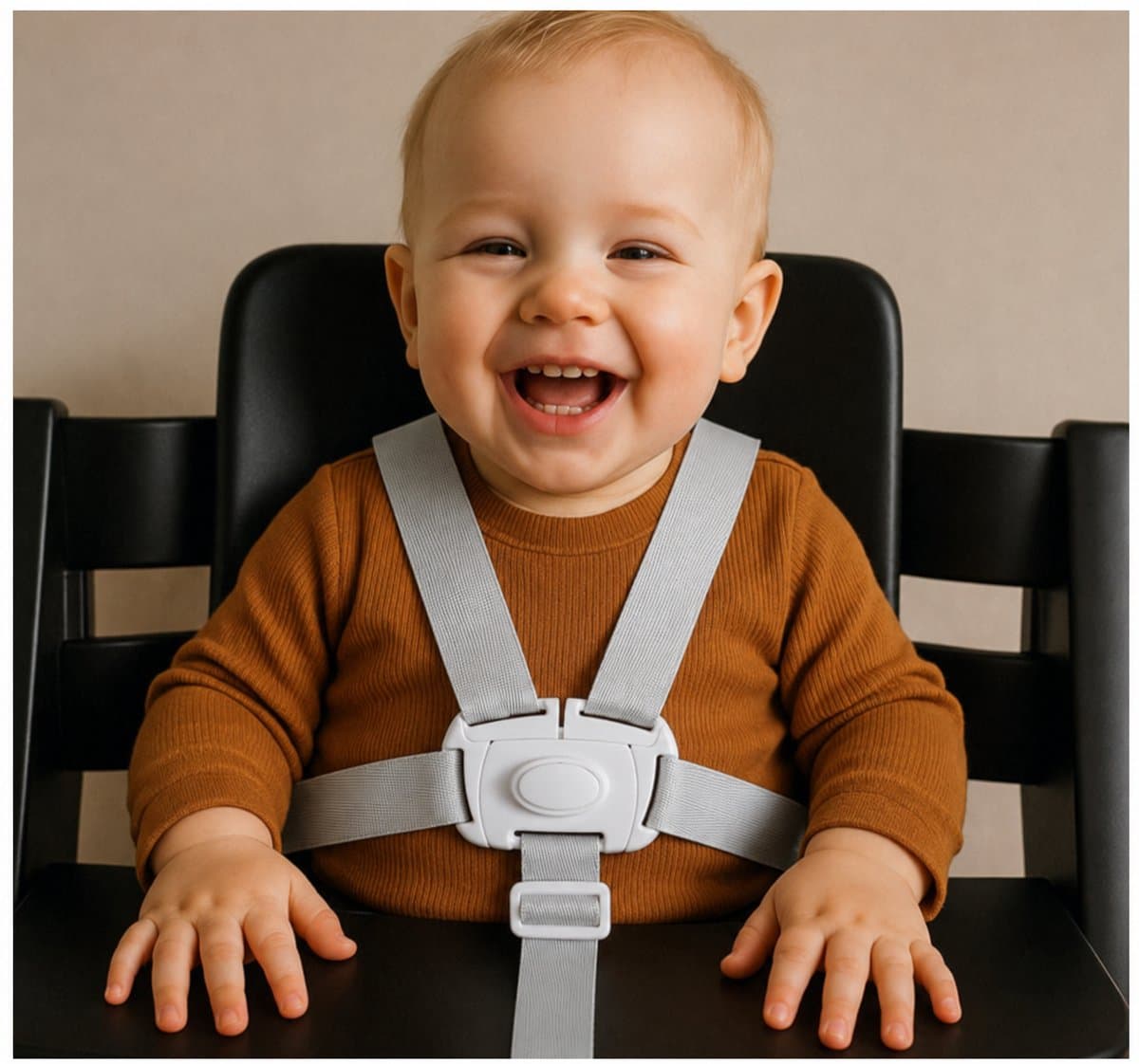 LuukyBB - Kinderstoel Tuigje - 5 Punts Harnass - Verstelbaar Baby Gordel Harness - Buggy Kinderwagen Wipstoel Gordel - Veiligheidsgordel Riempjes Veiligheidstuigje Kind