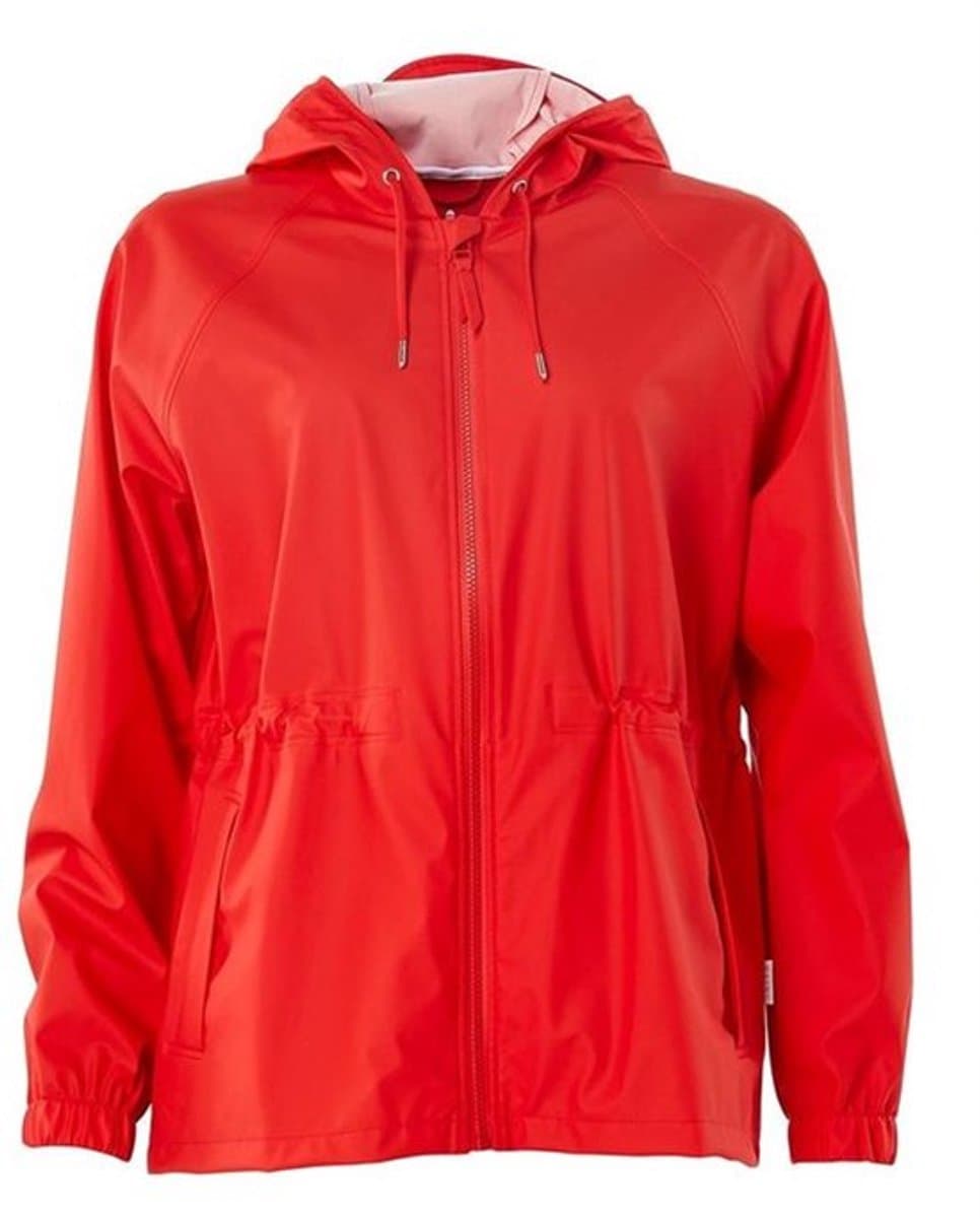 Rains - Maat XXS - W Jacket 1268 Regenjas Vrouwen - Rood