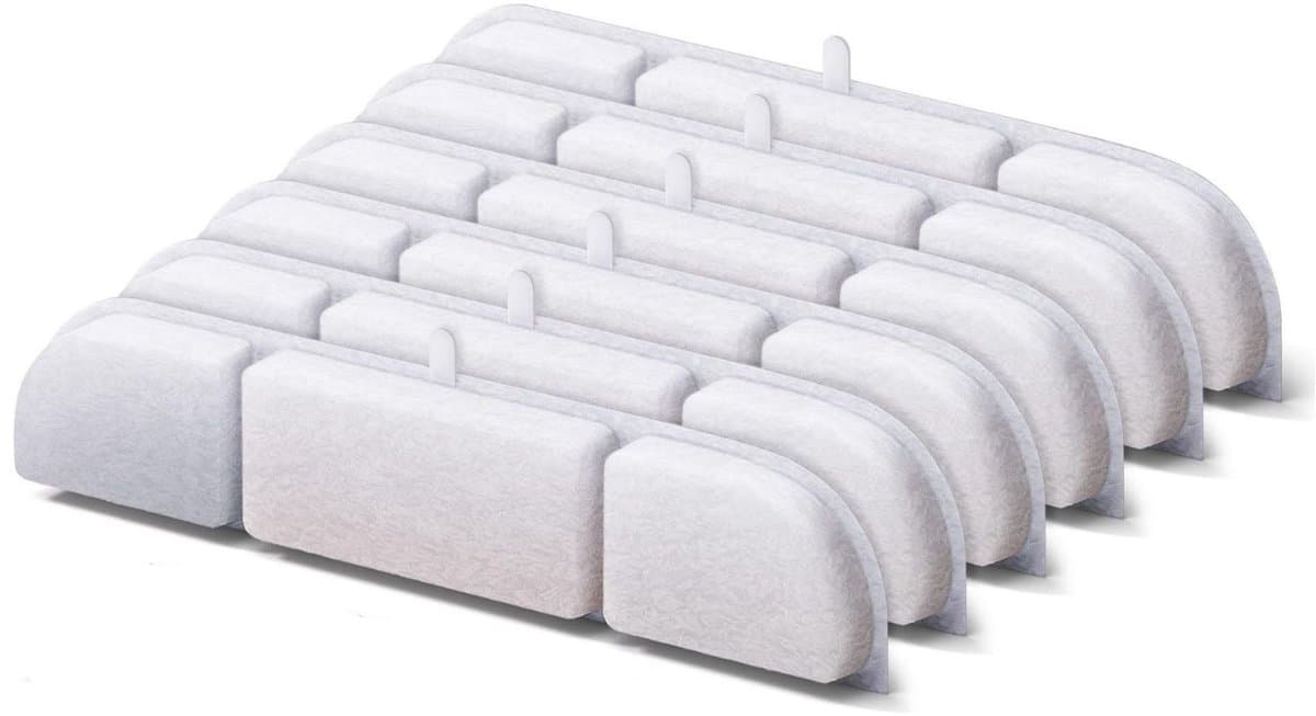 Filters RVS fontein - 6 stuks - Viervoeter Aqua Pro filters