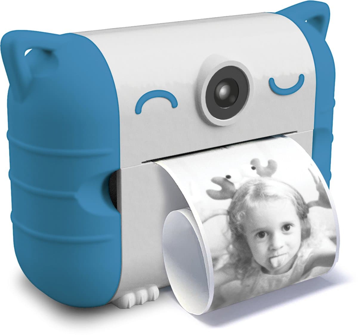 Kidywolf Camera met thermische printer - Roze Blauw