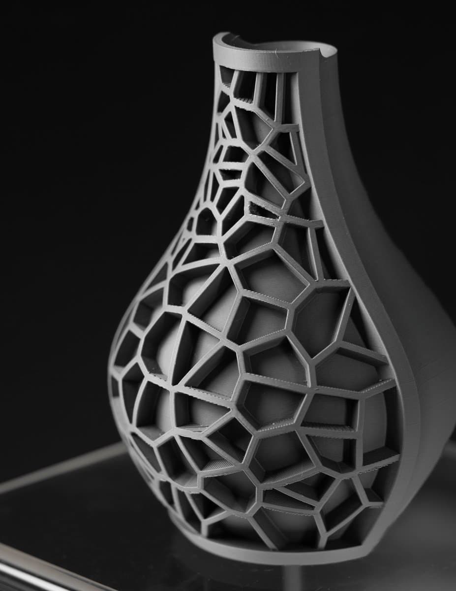 Skushy Vaas Vori 02 - Geschikt voor LEGO Bloemen en Bouwsteenbloemen - Moderne Designvaas voor Droogbloemen en Kunstbloemen - Sculpturale Decoratieve Vaas - Premium Woondecoratie