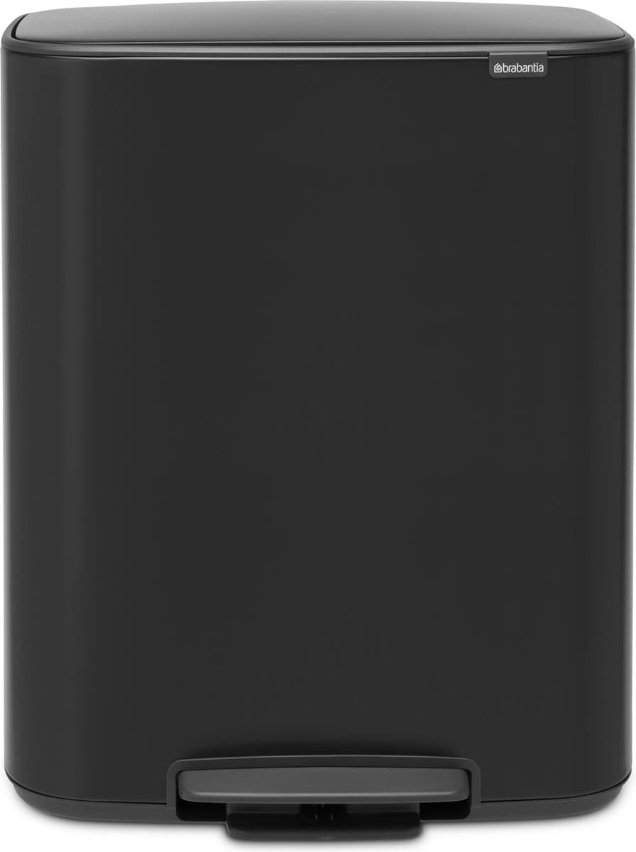Brabantia Bo Pedal Bin 60 Liter Matt Black