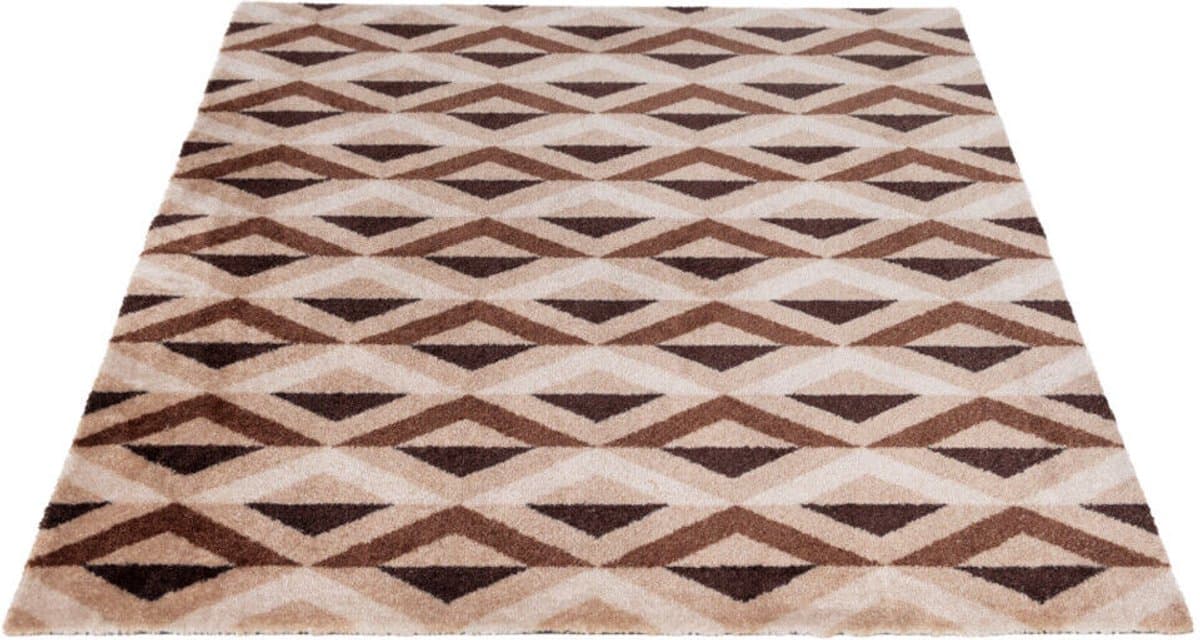 Droogloopmat Binnen Glam Sahara Diamond 60x100cm – Wasbare Deurmat met Antislip – Hoge Vochtopname – 100% Polyamide