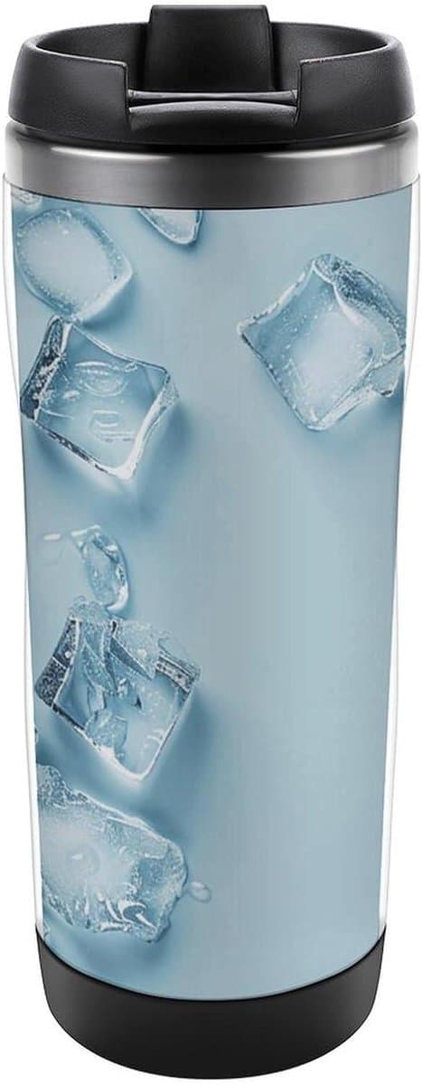 Reismok met deksel - Geïsoleerde beker - Onderweg drinken - Lekvrij ontwerp - 350 ml - Wit