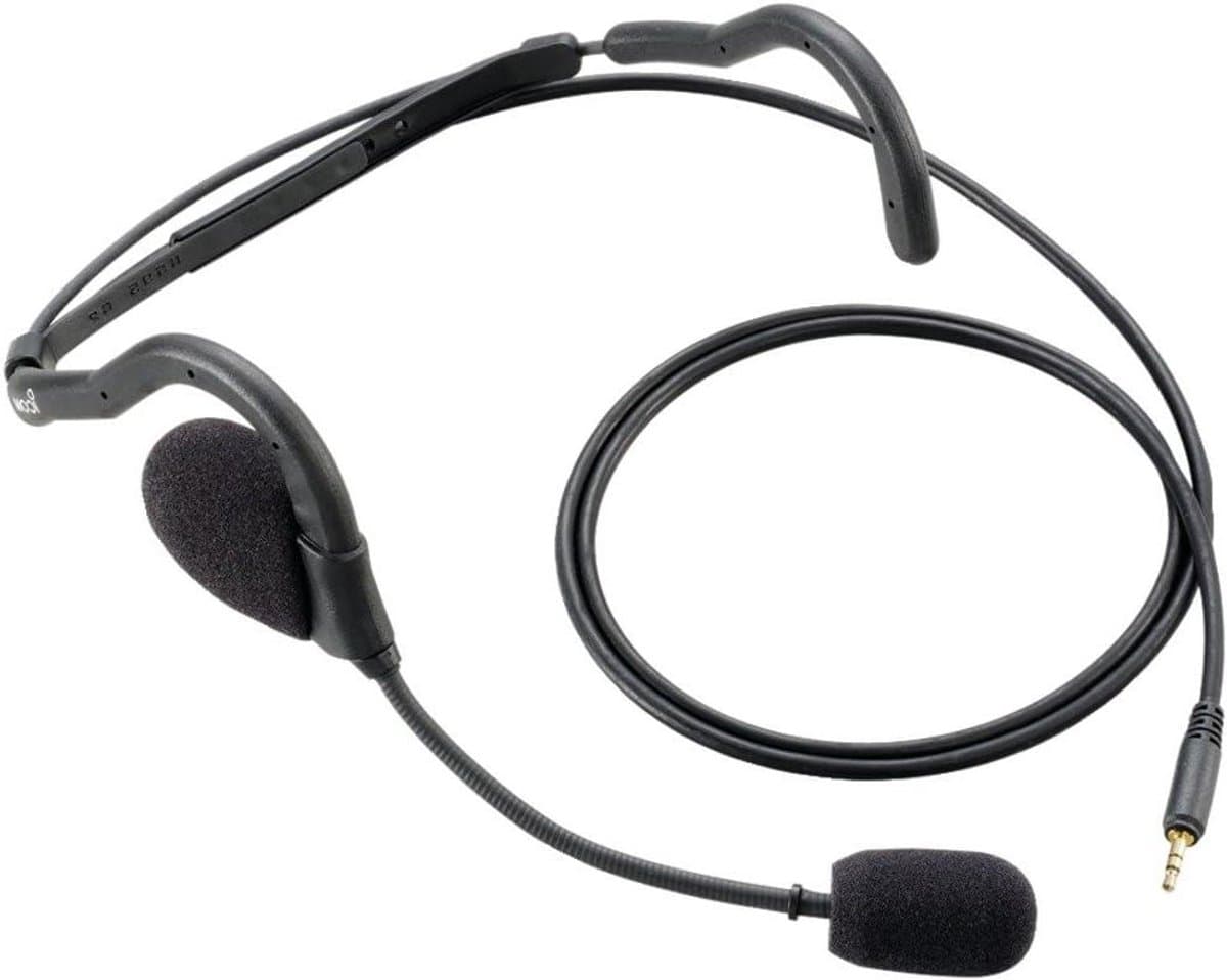 Headset met microfoon - Communicatie headset - Handsfree communicatie - Noise cancelling microfoon - 1397 x 1524 cm - Zwart