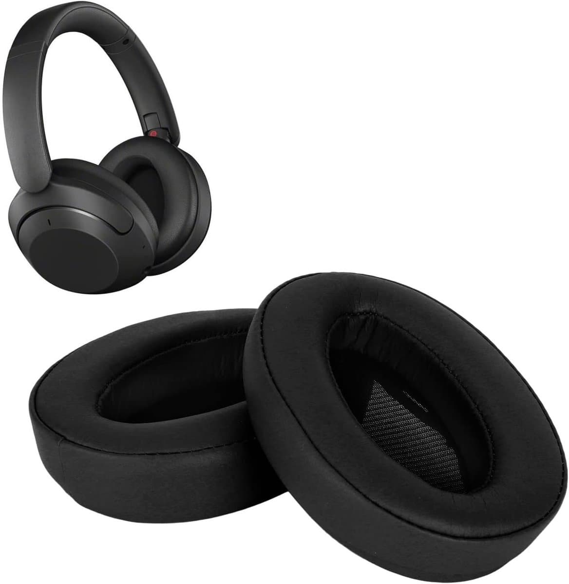 Ergonomische Oorkussens voor Hoofdtelefoons, Vervangende Oorkussens met Geluidsisolatie, Zacht Kunstleer voor Comfort en Geluidservaring (Zwart)