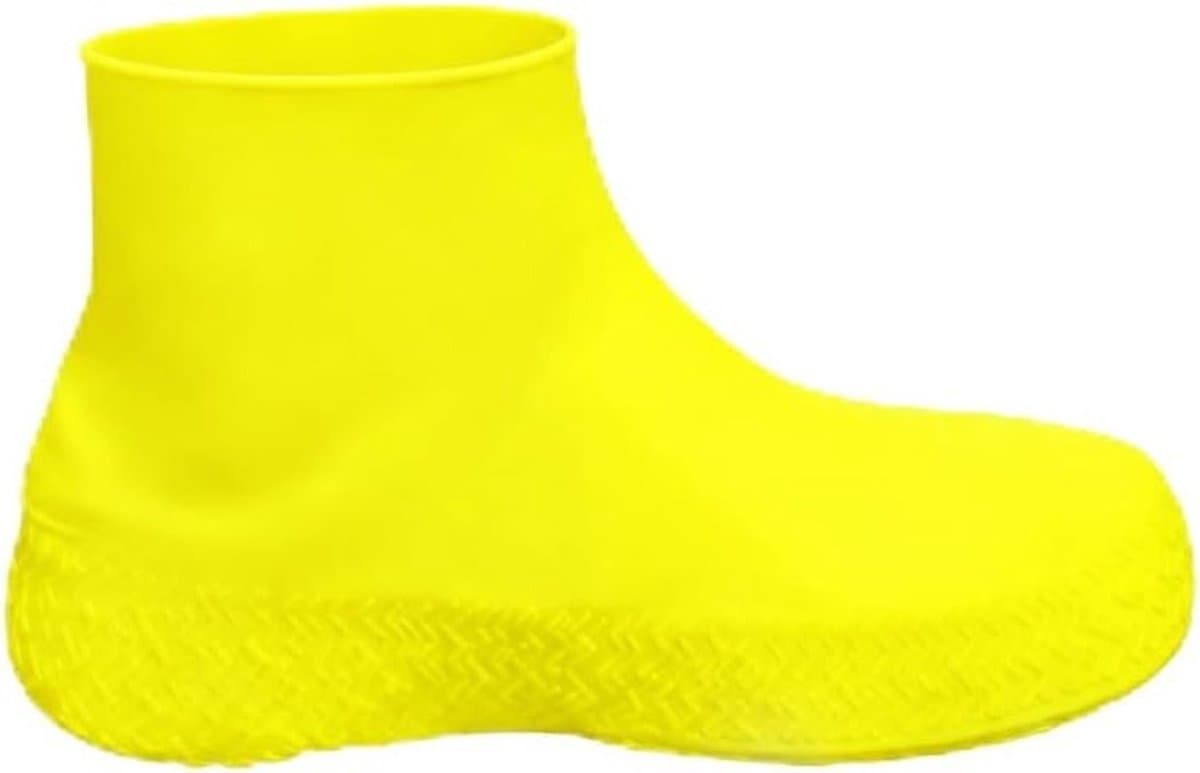 Herbruikbare siliconen regenschoenovertrekken - waterdicht, antislip en extra grip voor regen, sneeuw en modder (maat L, uniseks)