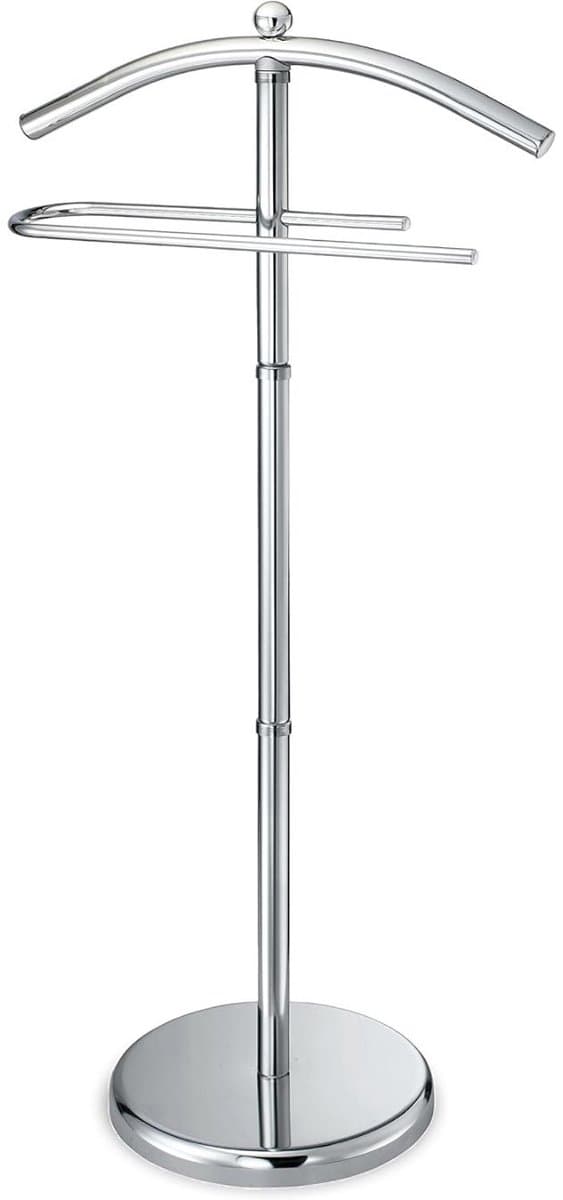 KIRA® Dressboy - Kledingstandaard - Ruimtebesparend Valetstandaard - Zilver - 109cm x 43cm x 28cm