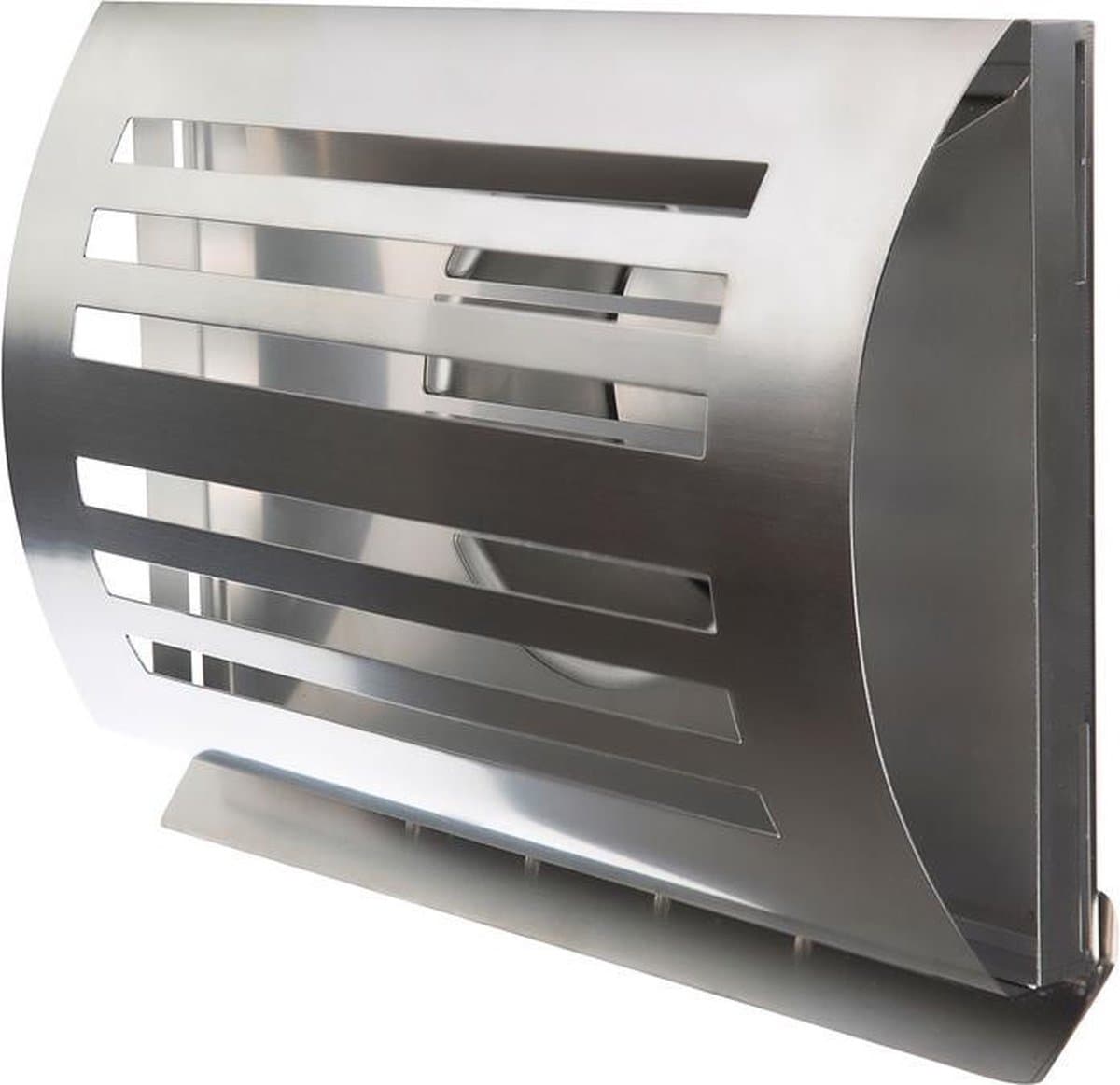 Weha overdrukrooster Delta Ø125mm, rvs 304 INOX met terugslagklep