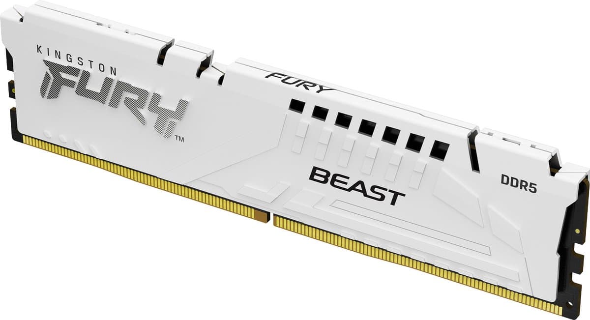 Kingston Technology FURY Beast 16GB 6000MT/s DDR5 CL30 DIMM White EXPO