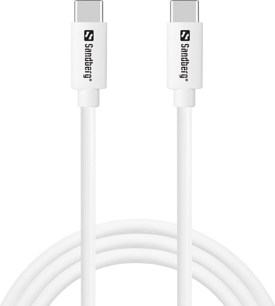 Sandberg - USB-C - Oplaadkabel - 1M - 65W - Wit