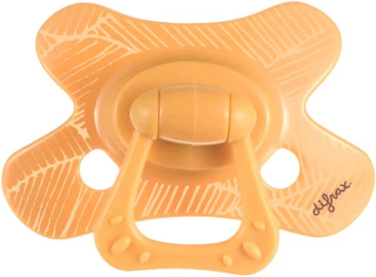Difrax Fopspeen Natural 12+ mnd Apricot Veins