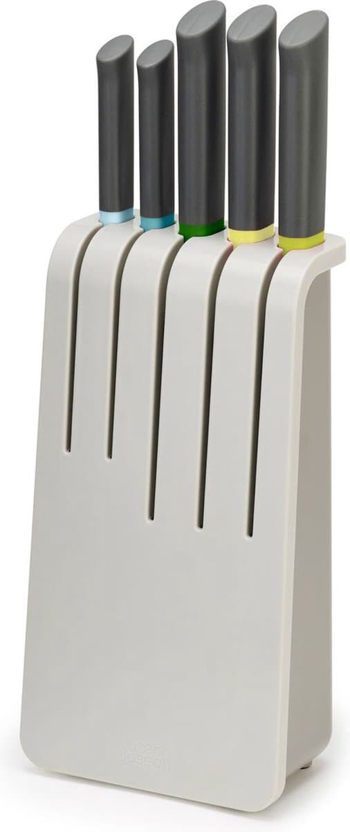 Joseph Joseph Duo Opal - Messen met Houder Set van 6 Stuks - Roestvast Staal - Multicolor