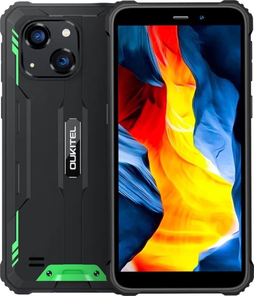 OUKITEL WP32 Rugged Smartphone – 12 GB RAM (4+8) – 128 GB SSD – Android 13 – IP68/IP69K Militair-klasse – 6,0″ HD+ – 6300 mAh – Octa-Core