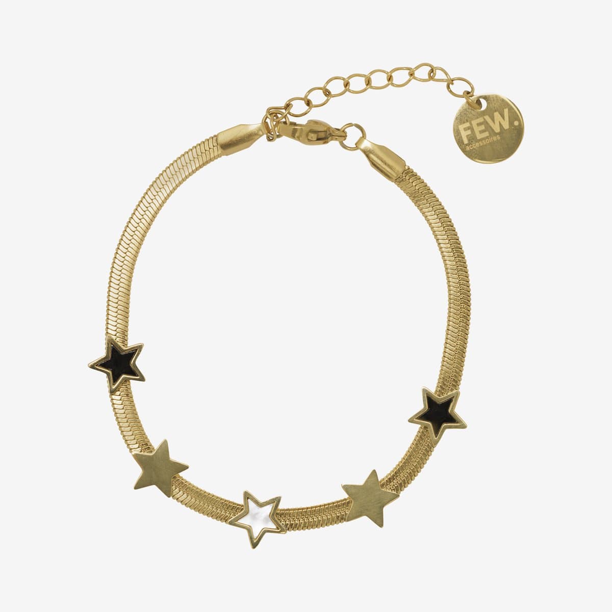 Essenza Mix Color Stars Bracelet Gold