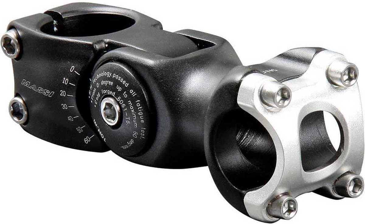 Massi Cm-506 Verstelbare Steel 31.8 Mm Zwart 110 mm / 0º - 60º