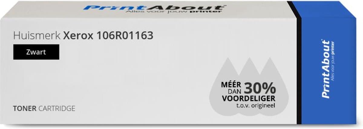 PrintAbout Huismerk Xerox 106R01163 Toner Zwart