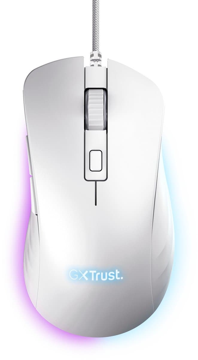 Trust GXT 924W Ybar+ Pro Gaming Muis Wit
