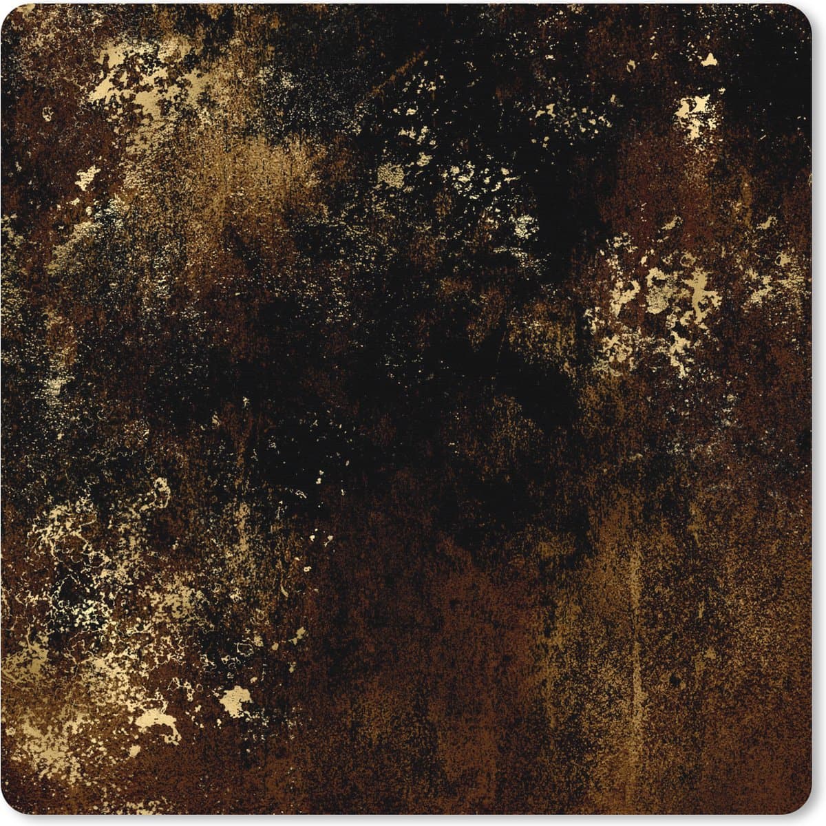 Muismat XXL 60x60 cm - Bureau onderlegger - Bureau mat Goud - Zwart - Luxe - Vintage - Bureaumat - Gaming mousepad xl - Bureaulegger groot - Computer deskmat