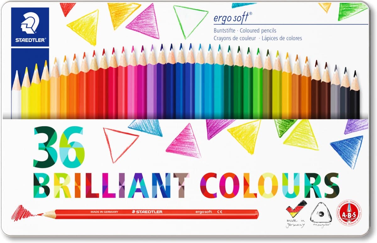 STAEDTLER ergosoft kleurpotlood - met. etui 36 st