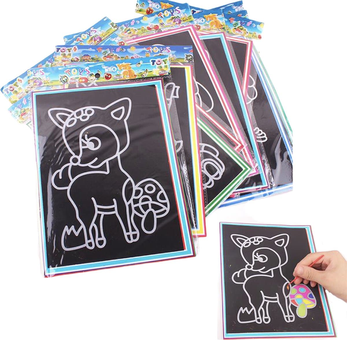 Uitdeelcadeaus scratchpapier (50pcs) - Traktatie