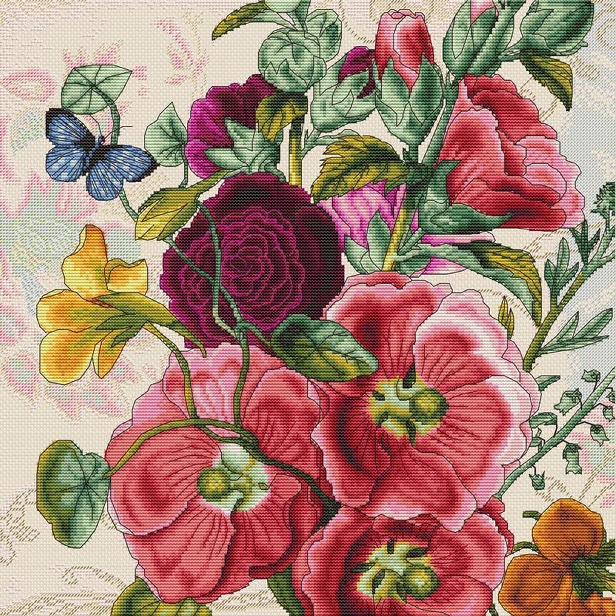 Borduurpakket LUCA-S SUMMER FLOWERS B2366
