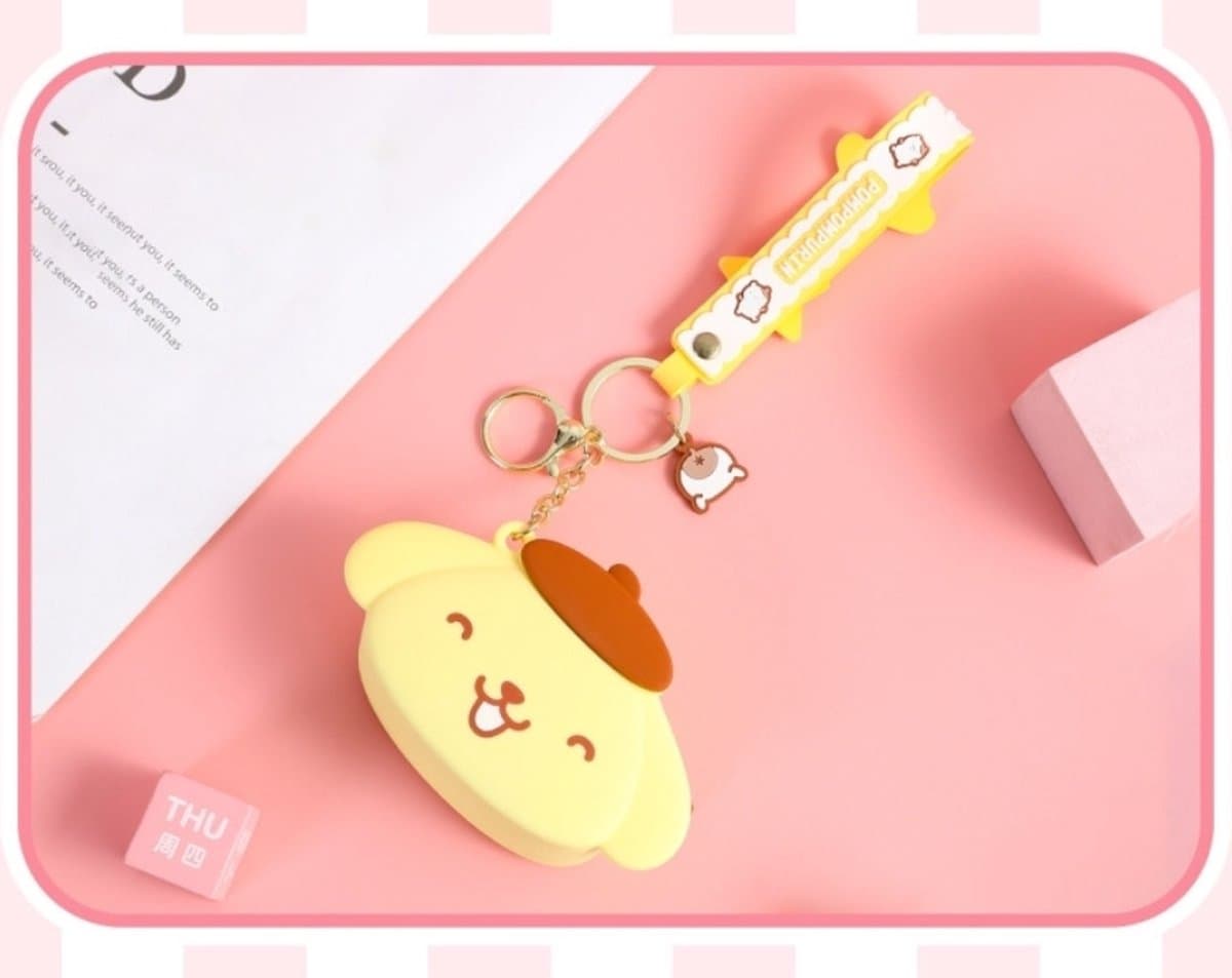 Sanrio Pompompurin - Sleutelhanger - PVC Portemonnee - Airpods pro case - Kleine tas - Gratis Verzending