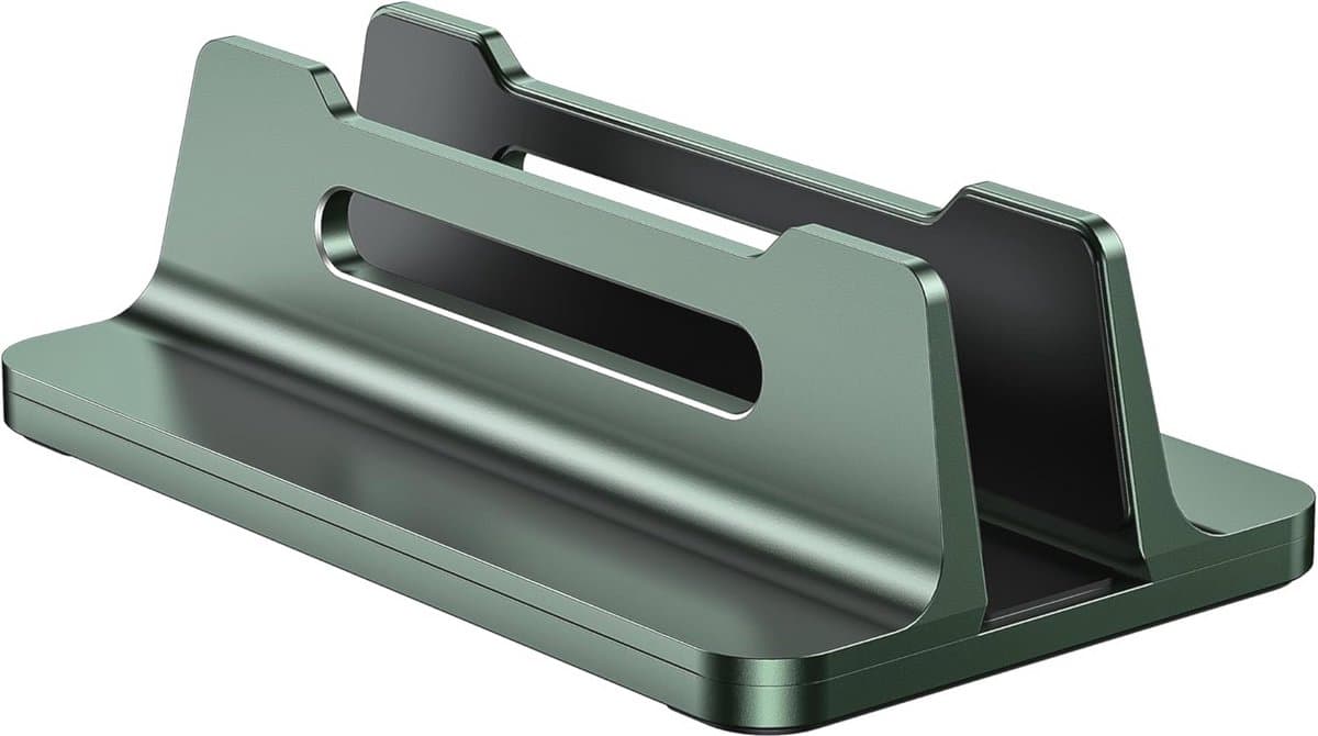 Ruimtebesparende Laptopstandaard - Verstelbaar en Elegant in Aluminium