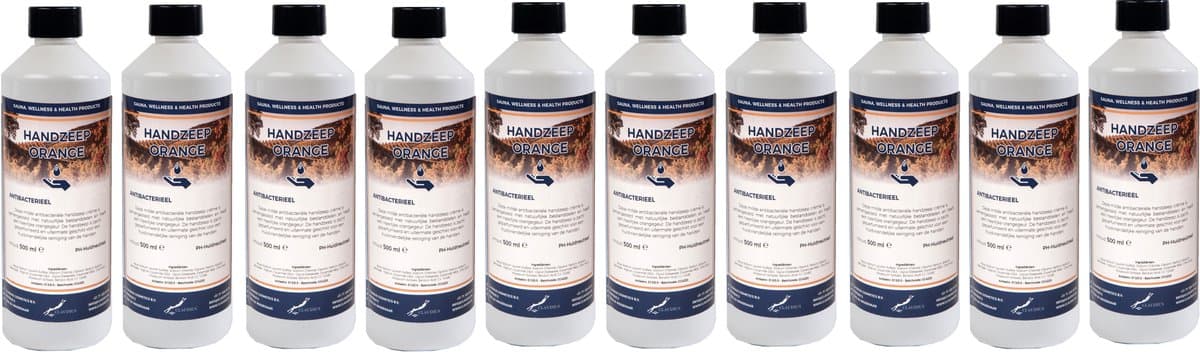 handzeep Orange 500 ml - set van 10 stuks - Voordeelverpakking
