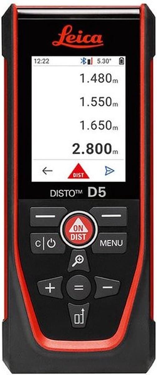 Leica Disto D5 Laserafstandsmeter Bluetooth, Documentatie-app, Li-ion accu 200 m