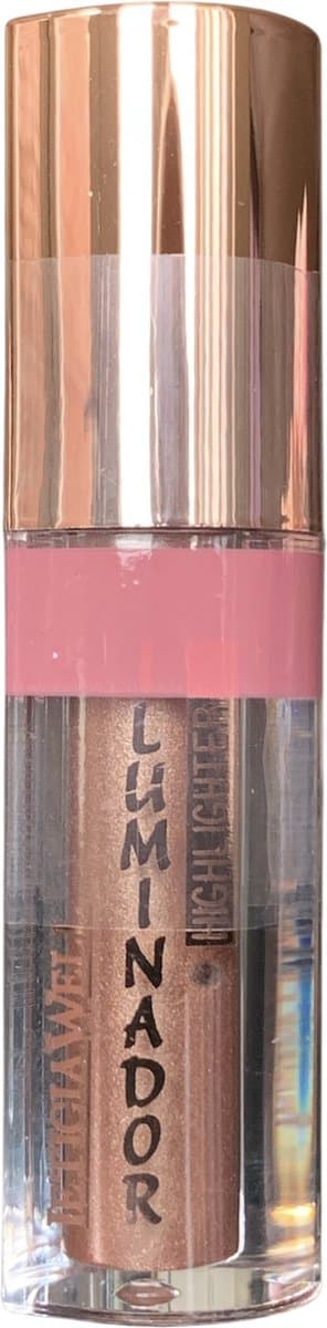 Leticia Well - Vloeibare Highlighter - Met applicator - Make-up - Hartjesvorm - Iriserend - Brons - Goud - Nummer 65