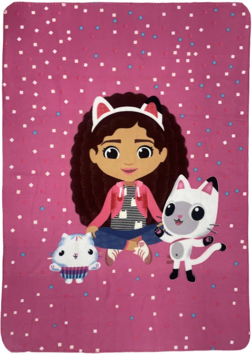 Gabby's Dollhouse - fleece deken - 100x140cm (plaid)