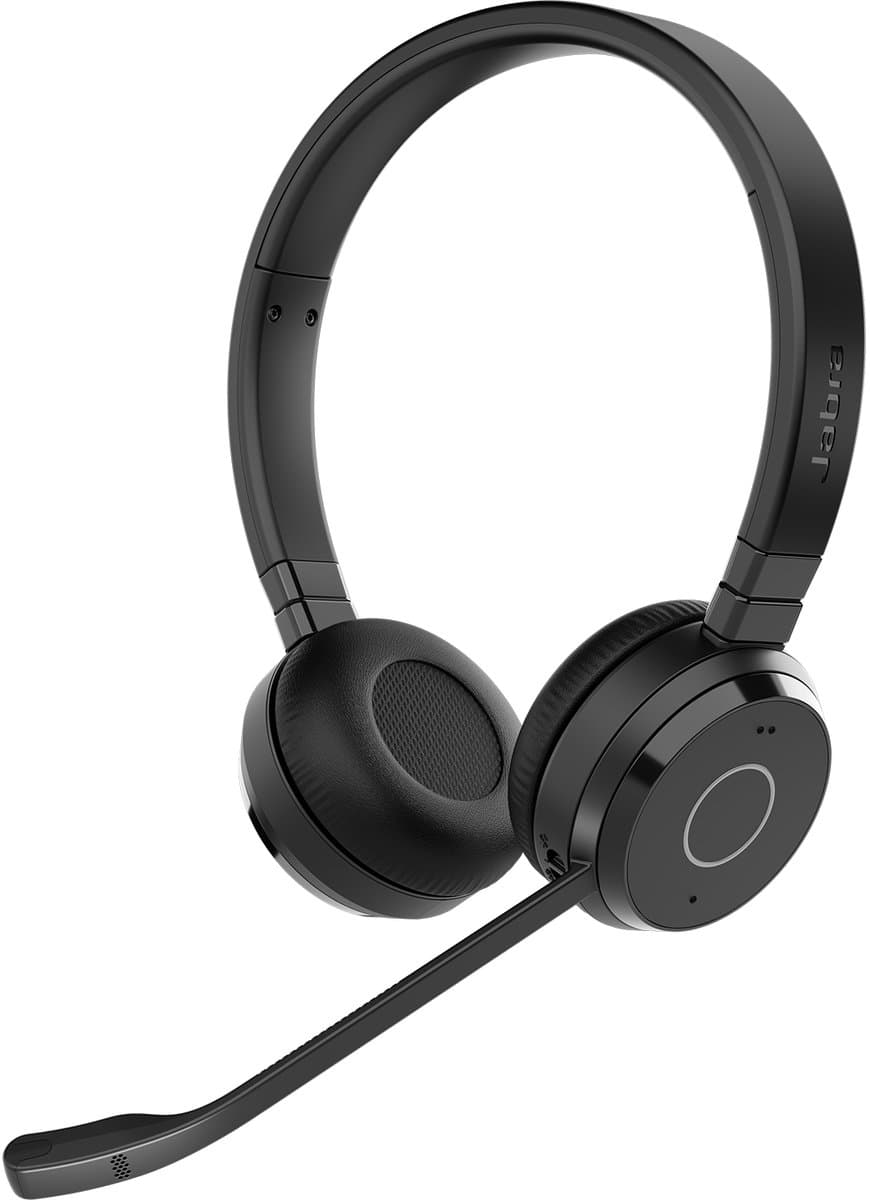 Jabra Evolve 65 TE Headset Bedraad en draadloos Hoofdband Kantoor/callcenter USB Type-A Bluetooth Zwart