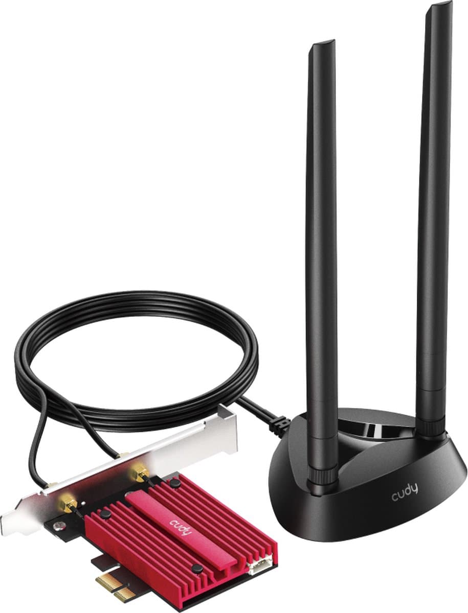 Cudy AX5400 Wi-Fi 6E PCIe Adapter – Tri-Band, Bluetooth 5.2, Intel AX210