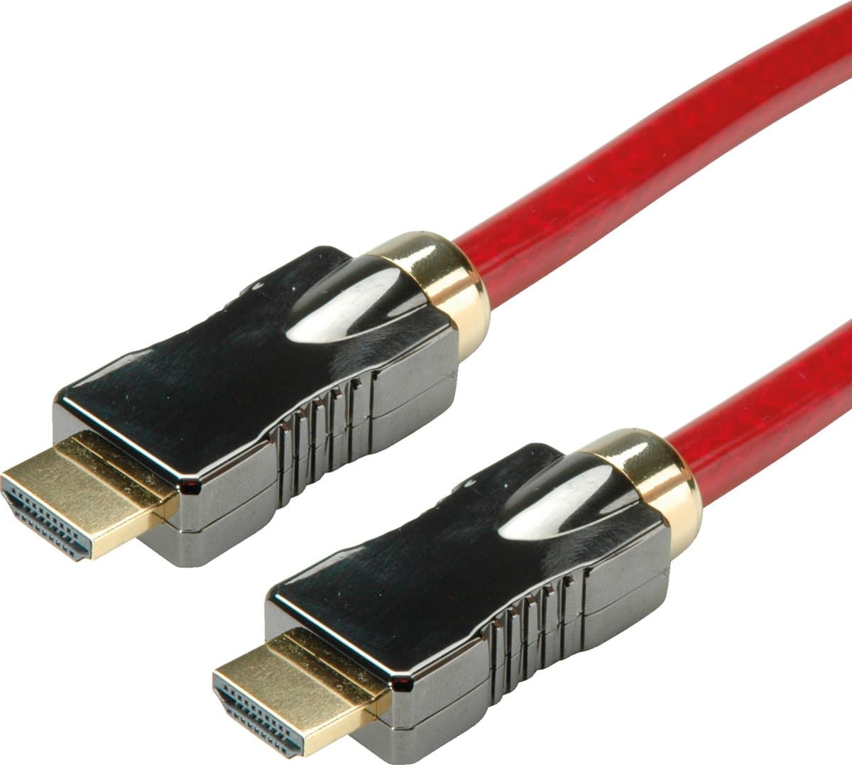 ROLINE HDMI 8K (7680 x 4320) Ultra HD Cable met Ethernet, M/M, rood, 2 m