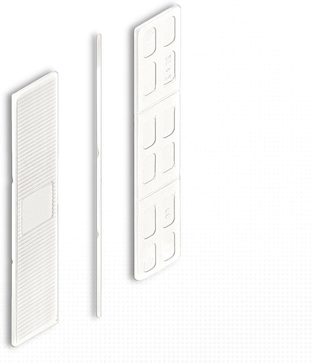 Kunststof wiggen 1 mm voor beglazing - verpakking van 100 stuks